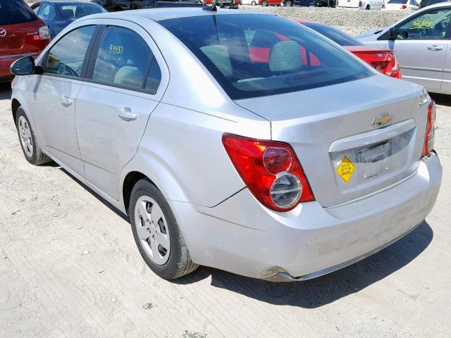 1G1JA5SH5E4228750 - 2014 CHEVROLET SONIC LS SILVER photo 3