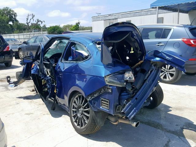 1FAHP33N09W147989 - 2009 FORD FOCUS SES BLUE photo 3