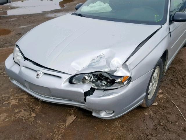 2G1WW12E449261532 - 2004 CHEVROLET MONTE CARL 银色 照片 9