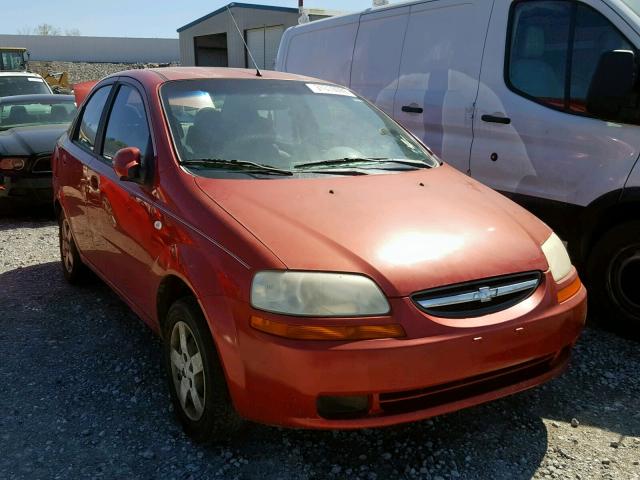 KL1TD52615B447083 - 2005 CHEVROLET AVEO BASE წითელი ფოტო 1