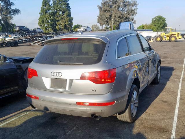 WA1BY74L68D036174 - 2008 AUDI Q7 3.6 QUA GRAY photo 4