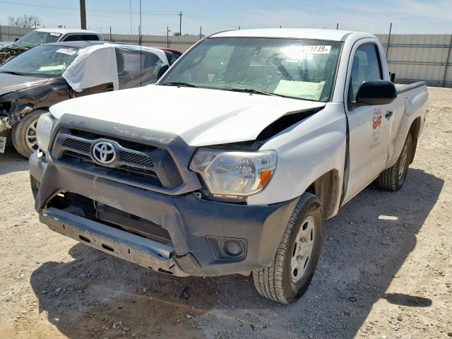 5TFNX4CN2EX039266 - 2014 TOYOTA TACOMA WHITE photo 2