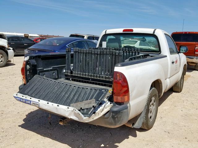 5TFNX4CN2EX039266 - 2014 TOYOTA TACOMA WHITE photo 4