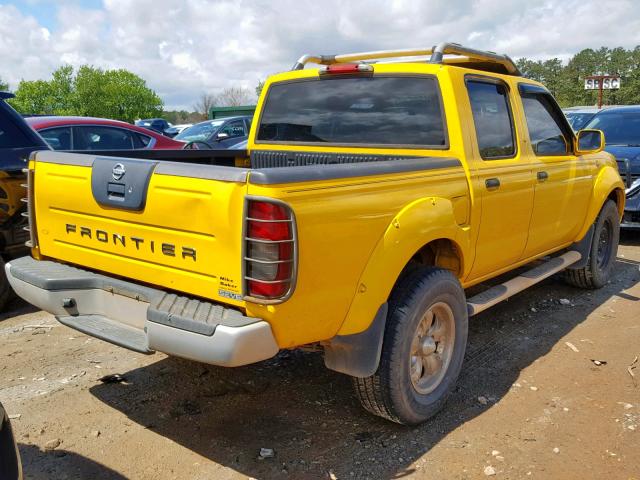 1N6ED27TX3C421875 - 2003 NISSAN FRONTIER C YELLOW photo 4