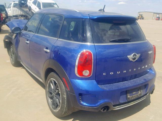 WMWZC5C52GWU00908 - 2016 MINI COOPER S C BLUE photo 3