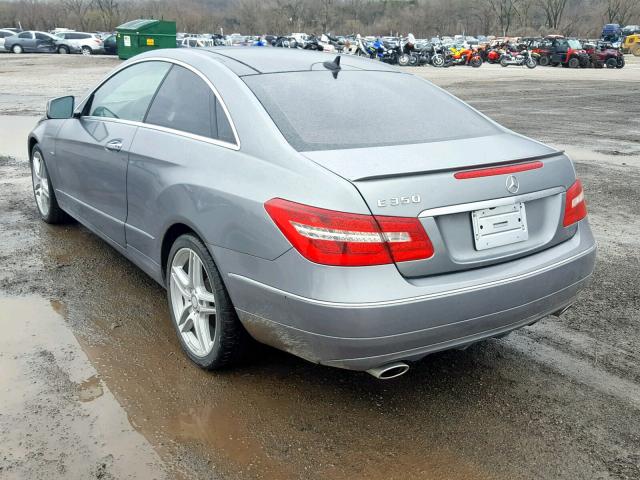 WDDKJ5KB6CF178049 - 2012 MERCEDES-BENZ E 350 GRAY photo 3