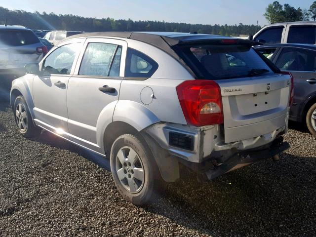 1B3HB28B07D212951 - 2007 DODGE CALIBER SILVER photo 3