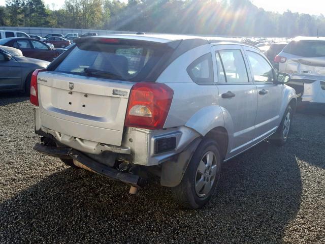 1B3HB28B07D212951 - 2007 DODGE CALIBER SILVER photo 4