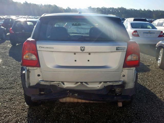 1B3HB28B07D212951 - 2007 DODGE CALIBER SILVER photo 9