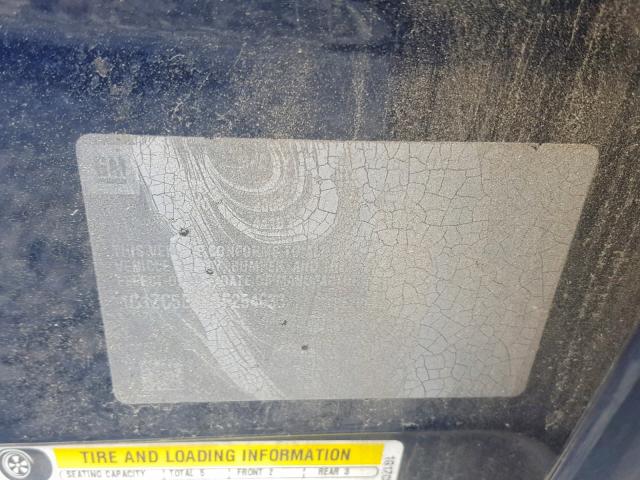 1G1ZC5EB6AF254633 - 2010 CHEVROLET MALIBU 1LT BLUE photo 10