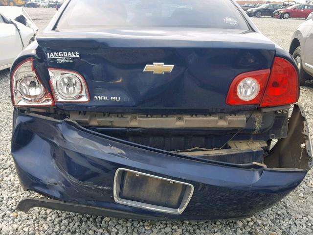 1G1ZC5EB6AF254633 - 2010 CHEVROLET MALIBU 1LT BLUE photo 9