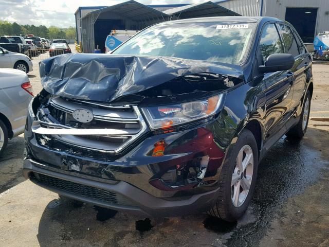 2FMPK4G99HBB45273 - 2017 FORD EDGE SE BLACK photo 2