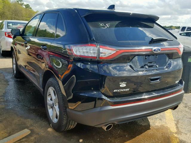 2FMPK4G99HBB45273 - 2017 FORD EDGE SE BLACK photo 3