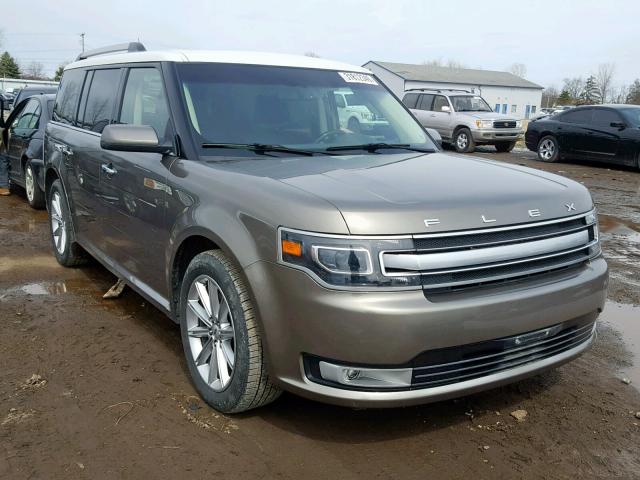 2FMHK6D81EBD13494 - 2014 FORD FLEX LIMIT GRAY photo 1