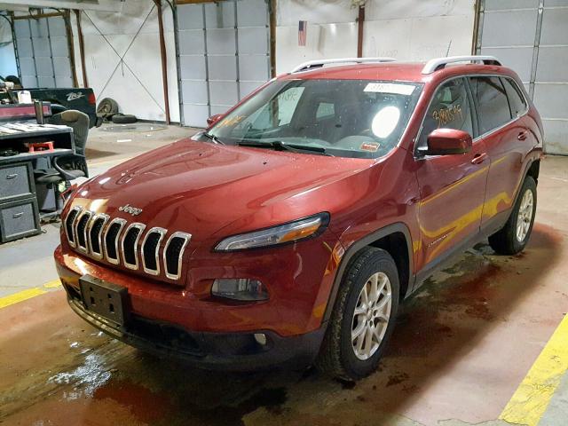 1C4PJMCB7FW583950 - 2015 JEEP CHEROKEE L RED photo 2