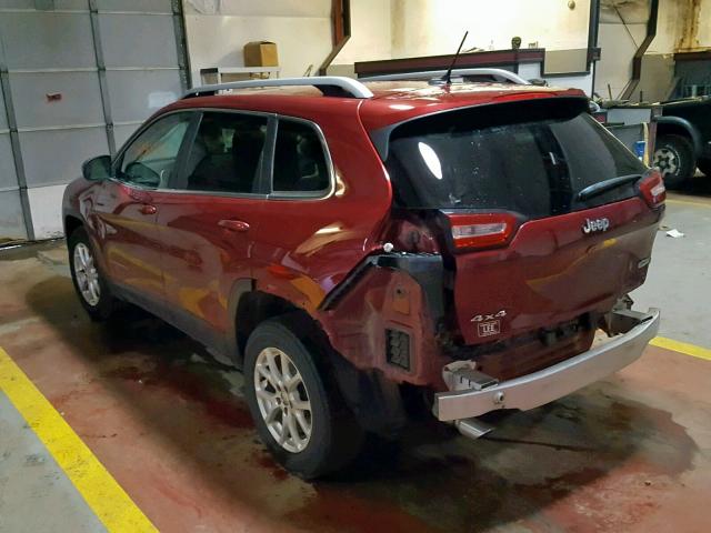 1C4PJMCB7FW583950 - 2015 JEEP CHEROKEE L RED photo 3