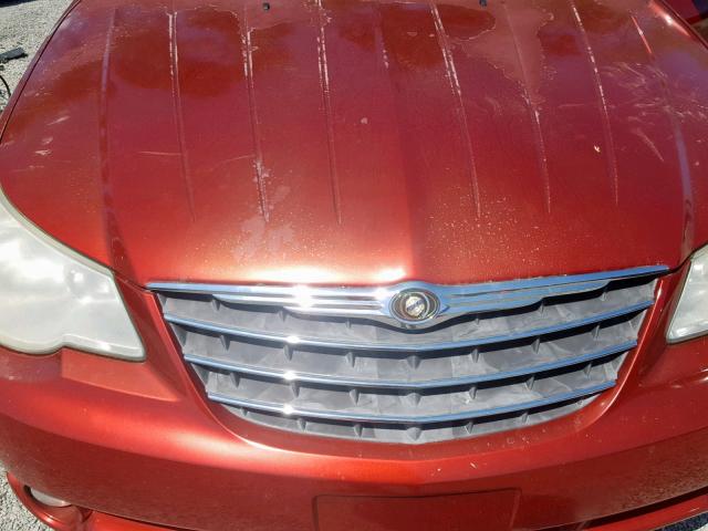 1C3LC55R38N643325 - 2008 CHRYSLER SEBRING TO RED photo 7