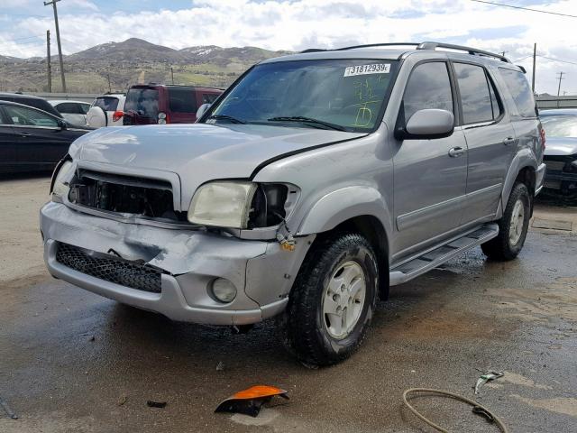 5TDBT48A81S049773 - 2001 TOYOTA SEQUOIA LI SILVER photo 2