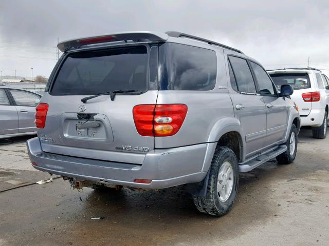 5TDBT48A81S049773 - 2001 TOYOTA SEQUOIA LI SILVER photo 4