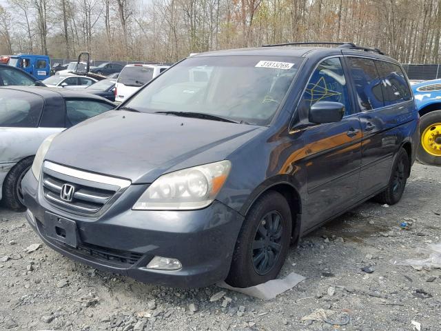 5FNRL38845B021243 - 2005 HONDA ODYSSEY TO GRAY photo 2