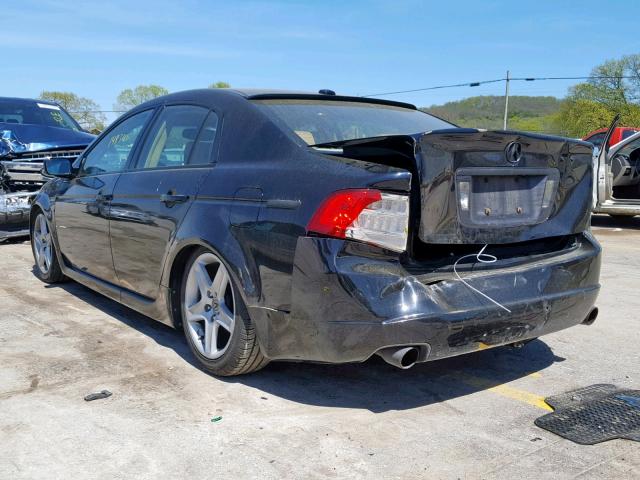 19UUA66276A033267 - 2006 ACURA 3.2TL BLACK photo 3