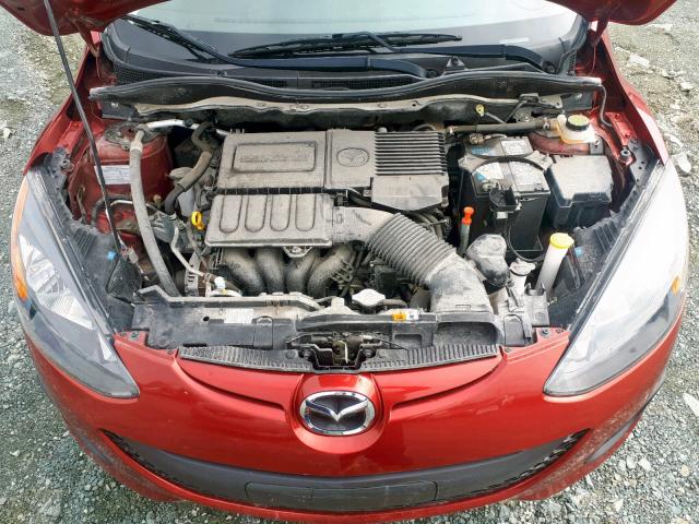 JM1DE1KY3E0180061 - 2014 MAZDA MAZDA2 SPO RED photo 7