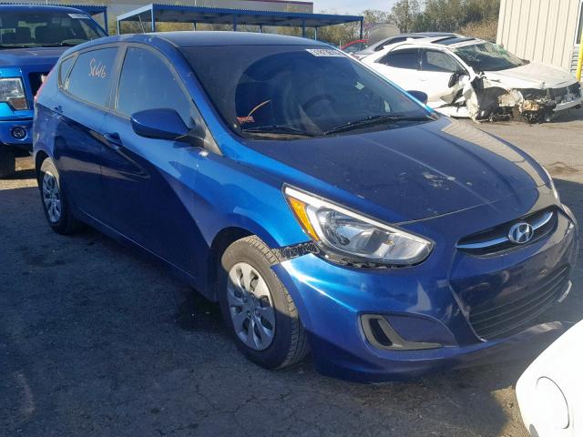 KMHCT5AE1GU280957 - 2016 HYUNDAI ACCENT SE BLUE photo 1