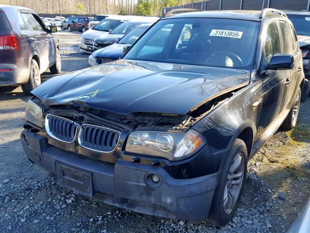 WBXPA93415WD06505 - 2005 BMW X3 3.0I BLACK photo 2