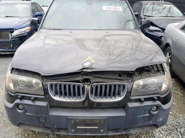 WBXPA93415WD06505 - 2005 BMW X3 3.0I BLACK photo 9