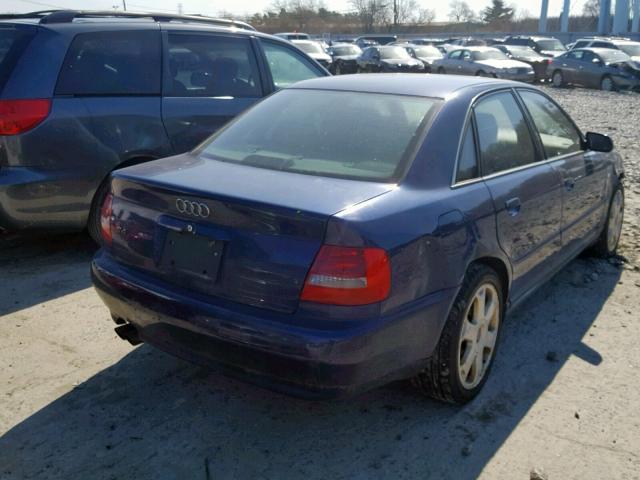 WAURD68D31A141689 - 2001 AUDI S4 2.7 QUA BLUE photo 4