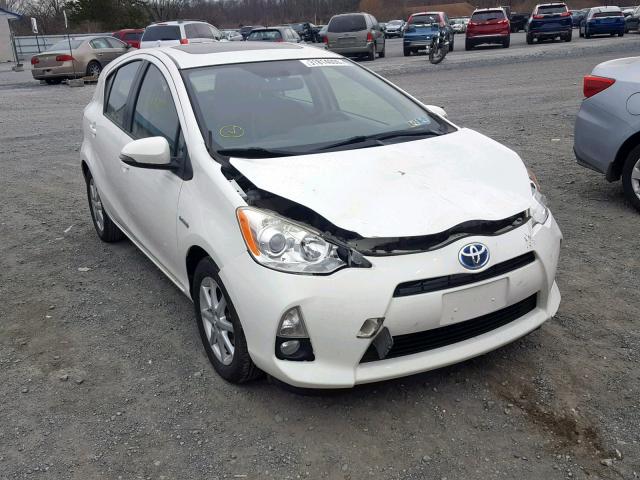 JTDKDTB30C1021158 - 2012 TOYOTA PRIUS C WHITE photo 1