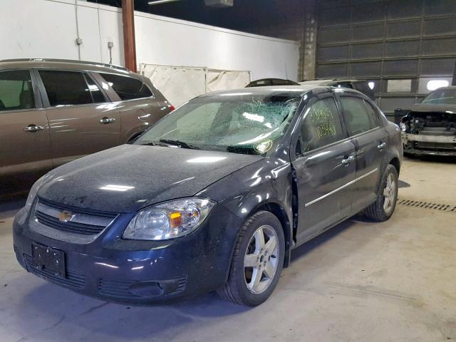 1G1AT58HX97255495 - 2009 CHEVROLET COBALT LT BLACK photo 2