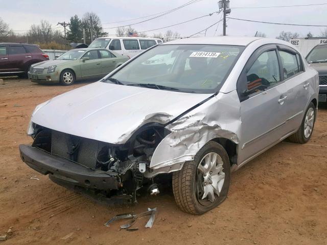 3N1AB6AP3CL654174 - 2012 NISSAN SENTRA 2.0 SILVER photo 2