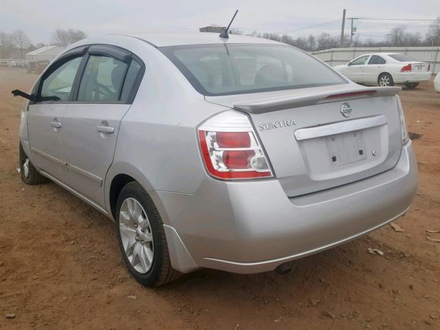 3N1AB6AP3CL654174 - 2012 NISSAN SENTRA 2.0 SILVER photo 3