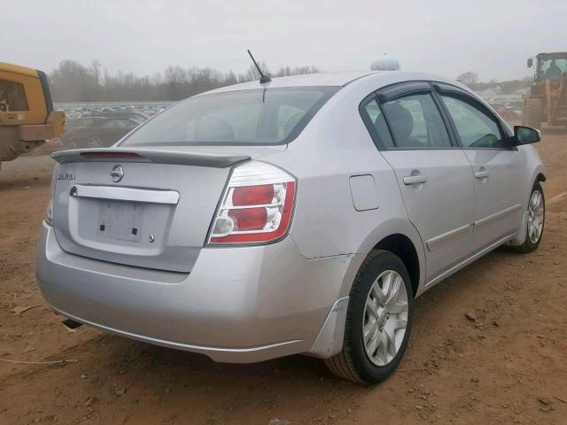 3N1AB6AP3CL654174 - 2012 NISSAN SENTRA 2.0 SILVER photo 4