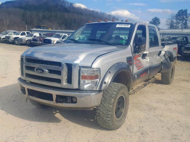 1FTWW31R38ED49773 - 2008 FORD F350 SRW S SILVER photo 2