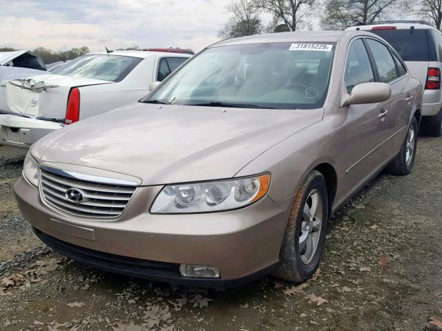 KMHFC46F97A138592 - 2007 HYUNDAI AZERA SE GOLD photo 2