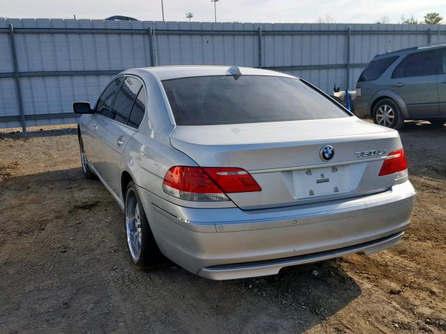 WBAHN835X7DT73220 - 2007 BMW 750 GRAY photo 3