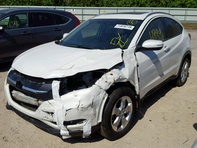 3CZRU5H77GM715367 - 2016 HONDA HR-V EXL WHITE photo 2