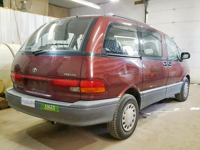 JT3AC11R4P1084542 - 1993 TOYOTA PREVIA DX BURGUNDY photo 4