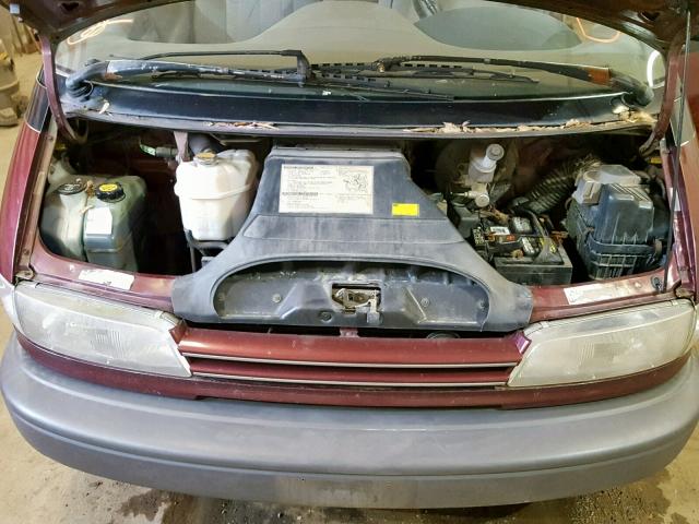 JT3AC11R4P1084542 - 1993 TOYOTA PREVIA DX BURGUNDY photo 7