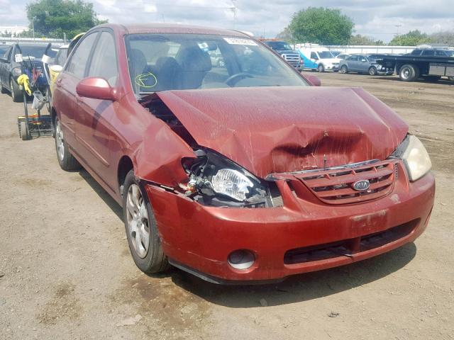 KNAFE122065206850 - 2006 KIA NEW SPECTR RED photo 1