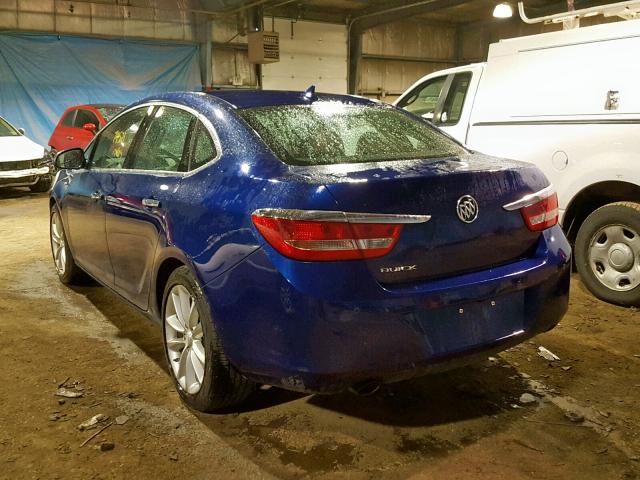 1G4PR5SKXD4104778 - 2013 BUICK VERANO CON BLUE photo 3