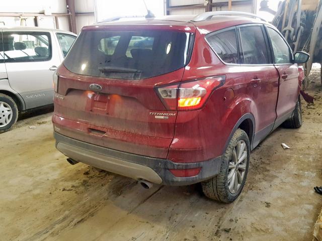 1FMCU9J97JUA92961 - 2018 FORD ESCAPE TIT RED photo 4