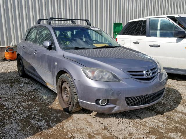 JM1BK143751309298 - 2005 MAZDA 3 HATCHBAC GRAY photo 1