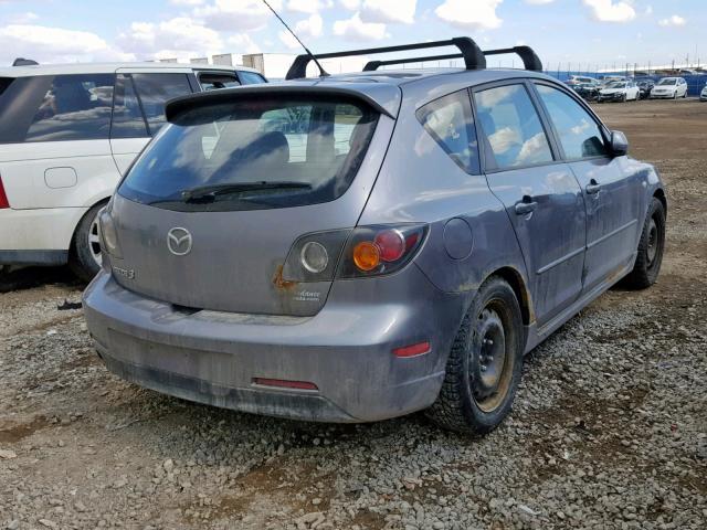 JM1BK143751309298 - 2005 MAZDA 3 HATCHBAC GRAY photo 4