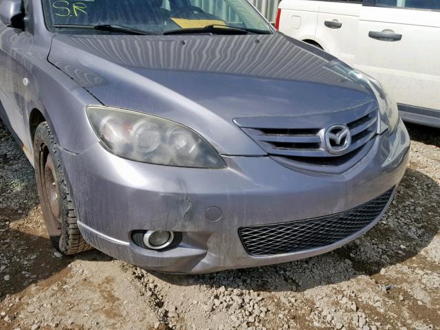 JM1BK143751309298 - 2005 MAZDA 3 HATCHBAC GRAY photo 9