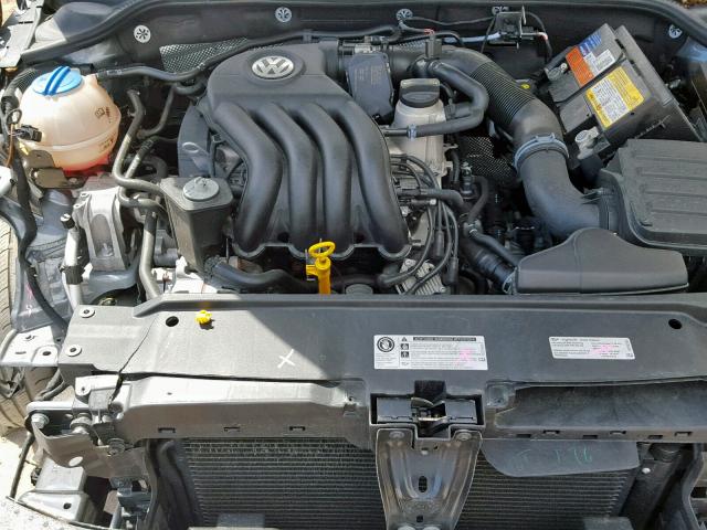 3VW2K7AJ0EM320035 - 2014 VOLKSWAGEN JETTA BASE GRAY photo 7