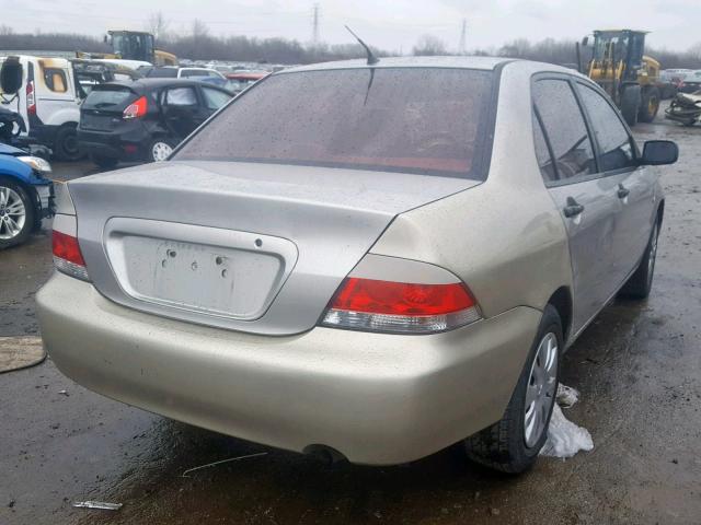 JA3AJ26E26U070566 - 2006 MITSUBISHI LANCER ES SILVER photo 4