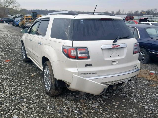 1GKKVTKD0FJ287987 - 2015 GMC ACADIA DEN WHITE photo 3